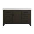 thumbnail image 5 of Elegant Kitchen and Bath 54 inch Single Bathroom Vanity In Mocha Brown, 5 of 10