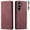 Winered, variant on Dteck Case for Samsung Galaxy S24,Vintage Leather Magnetic Wallet Case Card Slot TPU Shockproof Kickstand Full Body Protective Cover for Galaxy S24,Black