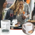 thumbnail image 1 of Tazas para comer pastel, taza con cara, taza de café de cerámica, taza con cara, taza de café para antojos, regalos para padres, niños, niños y niñas, el colgante, 1 of 9
