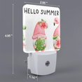 thumbnail image 2 of Balery Hello Summer Gnome Pattern LED Night Light with Automatic Sensor Plug in Night Light with Dusk-to-Dawn Light Sensor LED Nightlight 0.5W-US, 2 of 7