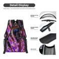 thumbnail image 4 of Salouo Closeup Honeybee on Flower Print Laptop Backpack 16.5'' Daypack Carry On Backpack for Men Women Outdoor Bag Laptop Sleeve and Dual for Weekender/Business/Hiking-One Size, 4 of 6