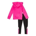 thumbnail image 3 of Cheetah Girls & Toddler Girls Performance Fleece Pullover Hoodie and Color block Leggings 2-Piece Active Set, Sizes 2T-18 & Plus, 3 of 3