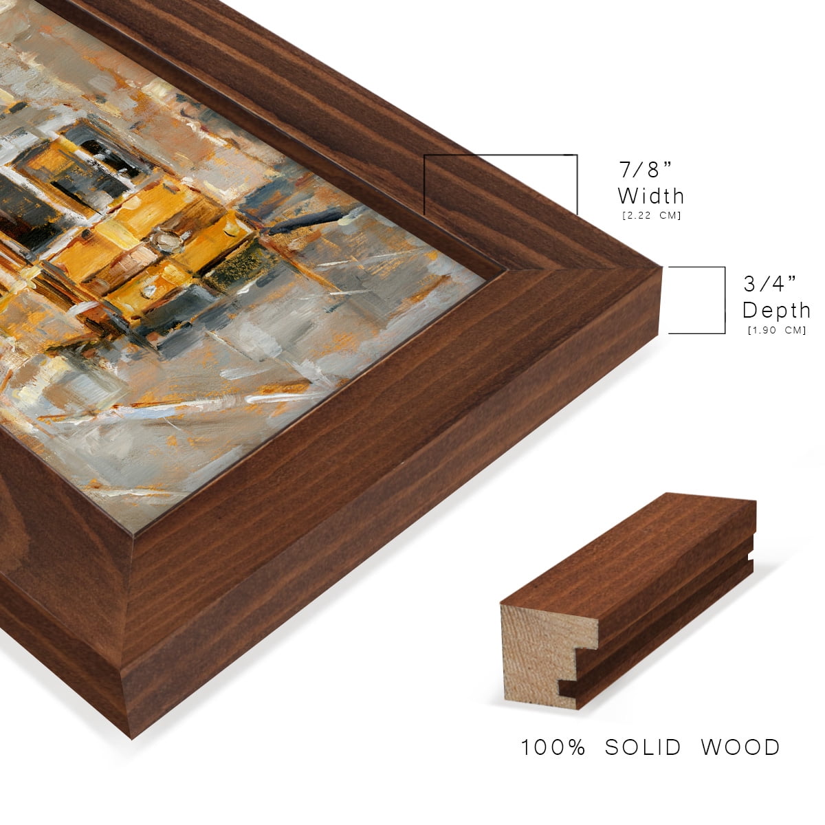 Day Trolley II - Framed Print w/glass - Chestnut