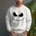 thumbnail image 3 of Men's 330g 100% Cotton Dropped Shoulder Crew Neck Sweatshirt-Grimace Pattern, 3 of 15