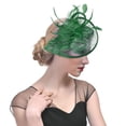 thumbnail image 1 of Hat for Women Wedding Flower Cocktail Mesh Feathers Hair Clip Tea Party Headband, 1 of 3