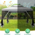 thumbnail image 2 of SANOPY 10'x13.3' Metal Patio Gazebo for Backyard with Mesh Privacy Curtains, Gazebos Shelter with Display Shelves, Steel Frame, Patio Covers for Shade and Rain, 2 of 5