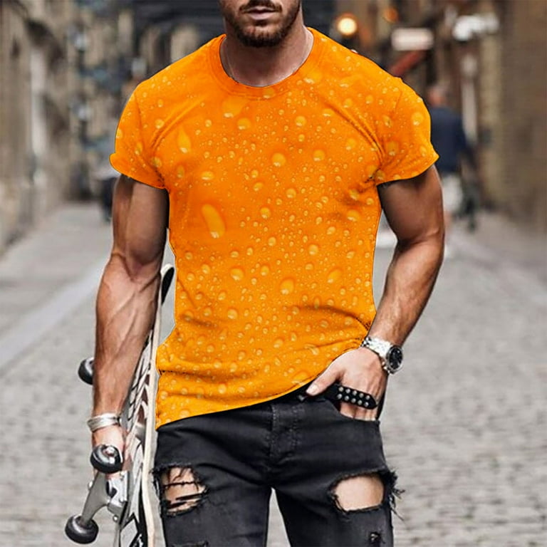 Huk Fishing Shirts For Men Men's Fashion Printed T-shirt Short