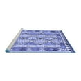 thumbnail image 2 of Ahgly Company Machine Washable Indoor Rectangle Southwestern Blue Country Area Rugs, 8' x 10', 2 of 4
