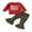 Red, variant on Bagilaanoe 2Pcs Baby Girl Christmas Clothing Sets Toddler Letter Print Long Sleeve Sweatshirts Tops + Flare Trousers 9M 12M 18M 24M 3T 4T Kids Fall Pants Set