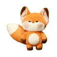 thumbnail image 3 of Zorros de peluche de juguete para acurrucarse Zorros de peluche de juguete para niños Adolescentes Niños Niñas cola pequeña naranja, 3 of 9