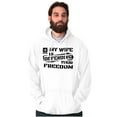 thumbnail image 4 of US Army Logo Wife Defending Freedom Men's Big & Tall Graphic Hoodie Brisco Brands 5X, 4 of 5