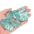 thumbnail image 4 of Uxcell Fire Glass for Fire Pit, 1.18"-1.97" High Luster Reflective Glass Rocks, Light Blue, 4 of 5