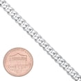 thumbnail image 2 of Genuine Solid Sterling Silver 5MM Cuban Curb Link .925 ITProLux Necklace Chains 16" - 30", Silver Necklace for Men & Women, Made In Italy, Capital Jewelry, 2 of 6