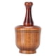 thumbnail image 2 of Cuenco de madera para moler, manual de cocina para el hogar, molinillo de ajo, jengibre y especias, juego de mortero y maja., 2 of 14