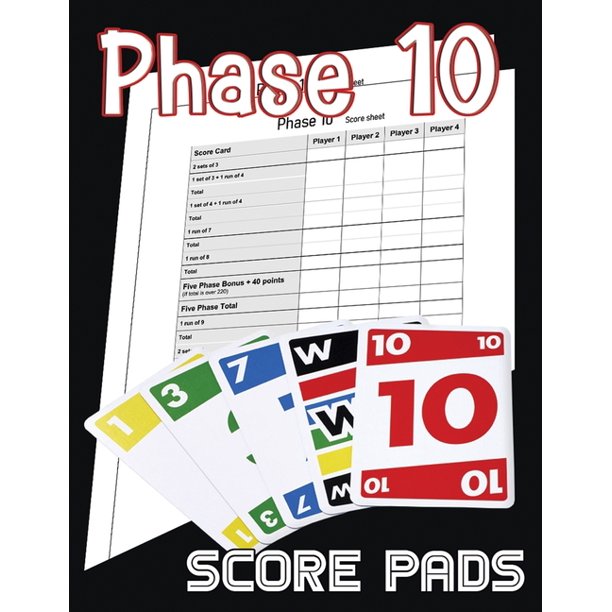Phase 10 Score Sheets : 120 Score Cards* 8.5 x 11 Inches, Phase ten  Scorebook (Paperback) - Walmart.com