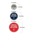 thumbnail image 4 of Circle Switch Off When Not In use Sign (Red) - Large, 4 of 4