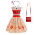 thumbnail image 5 of Disfraz de Moana de Disney para niña, vestido de princesa Vaiana para fiesta de cumpleaños, Vestidos con cerdo, muñeca de pollo, disfraz de Halloween, 5 of 5