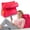 Hot Pink, variant on Cheer Collection Wedge Reading Pillow with Adjustable Bolster Memory Foam Back Support Black