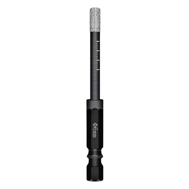 Taladro de 6/8/10/12 mm, suministros para carpintería, bricolaje, mango universal, soldado al vacío para 6MM