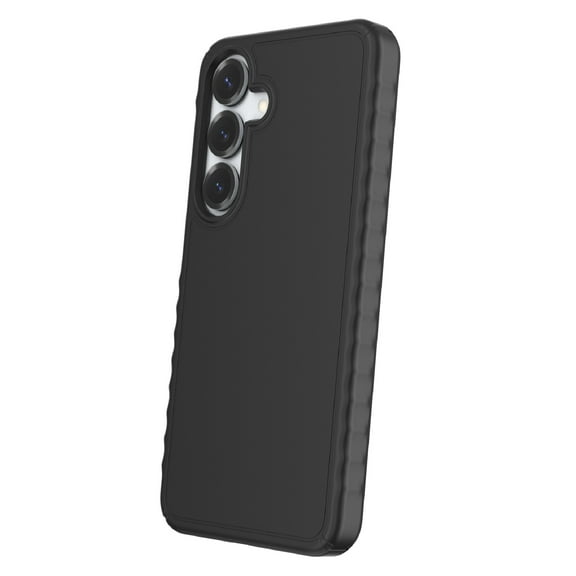 onn. Samsung Galaxy S25 / S24 Protective Gel Case with Corner Protection, Black