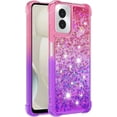 thumbnail image 3 of Compatible with Motorola Moto G Power 2024 Case Girls Women Liquid Glitter Heavy Duty Shockproof Back Cover Soft TPU Bumper Silicone Protective Cover for Moto G Power 5G 2024 Gradient Pink, 3 of 7