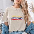 thumbnail image 4 of Jollimate Womens Venezuela Flag Graphic T-Shirt Distressed Brush Stars Shirt Venezuelan Pride Gift, 4 of 6