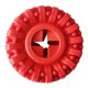 thumbnail image 1 of Juguete de caucho natural indestructible para perros, dispensador de premios para masticadores potentes, juguete para masticar, color rojo, 1 of 5