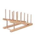 thumbnail image 1 of escurridor de platos multifuncional para cocina (color madera), 1 of 6