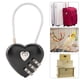 thumbnail image 3 of Candado de Combinación de Aleació de Zinc con forma de Corazón, Candado de Seguridad para Viaje, Para Equabaje, Mochila, Casillero de Gimnasio, color negro, 3 of 7