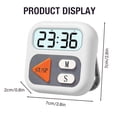 thumbnail image 3 of Kitchen Timer Tool Kitchen Timer Digital | Lcd Display Clock Watch Quiet Gadgets Bathroom Timer for Baking Bbq Grilling Studying Workouts Seniors Kids Home Cooking Timer Digital Timer Countdown Timer, 3 of 9