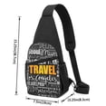 thumbnail image 3 of Rocae Travel for Sling Bag Chest Shoulder Backpack Crossbody Bags Casual Daypack for Men Women, 3 of 5