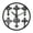 Black Gothic Cross Illustrations, variant on Indoor 12' Voice-Activated Luminous Decoration Wall Clock With LED Night Light Black Gothic Cross Illustrations