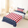thumbnail image 5 of Manfei Stars Stripe Twin Sheets,Patriotic American Flag Bedding,Red Navy,3-Piece,1 Fitted Sheet and 1 Pillowcase, 5 of 6