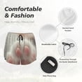 thumbnail image 4 of Rateoe Raindrop Kitten Paw Printed 2 in 1 Women's Workout Shorts for Athletic Gym Running Shorts with Phone Pockets-X-Large, 4 of 7