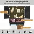 thumbnail image 5 of Topbuy, Black, Medium Density Fiberboard, Wall Mounted Cabinet, 23.50 x 8.50 x 29.50 in, 5 of 9