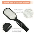 thumbnail image 3 of Unique Bargains Foot File Foot Rasp Stainless Steel Pedicure Foot Scraper Callus Remover Tool for Foot Care 8.07" Black, 3 of 7