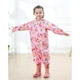 thumbnail image 2 of Children's Raincoat with Hood Girls Boys Waterproof Rain Suit All in One Cute Pattern Rain Jacket Rain Clothing Rain Poncho for Primary School Students Boys Girls, 2 of 5
