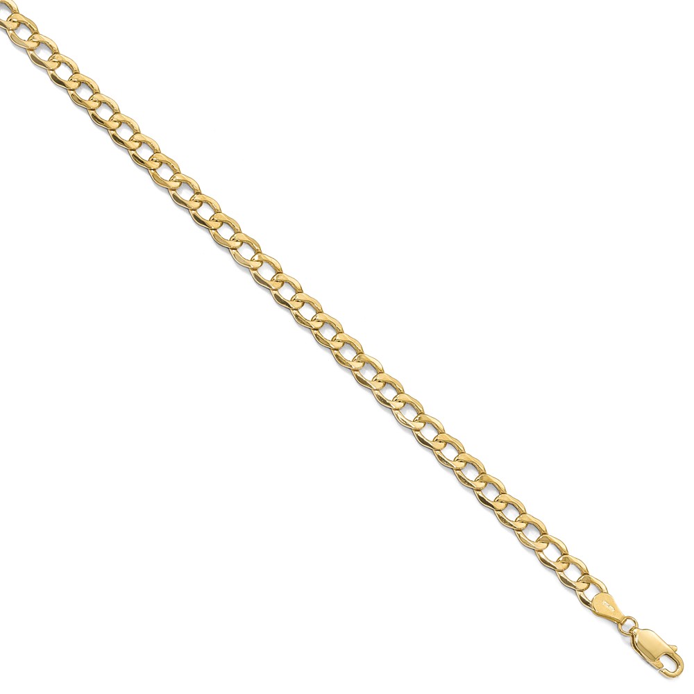 Men's 5.25mm 10k Yellow Gold Hollow 