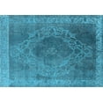 thumbnail image 1 of Ahgly Company Indoor Rectangle Oriental Light Blue Industrial Area Rugs, 2' x 4', 1 of 4
