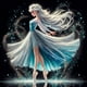 thumbnail image 1 of (V7038) Serie Personajes La Princesa Elsa Bailando Llena Diamantes Resina 40*40CM, 1 of 9