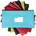 thumbnail image 3 of Nadex Coins NDS9-1222 Zippered Bank Deposit Cash and Coin Bags with Card Window, Vinyl, 7-Day pack, Neon Colors, 3 of 3
