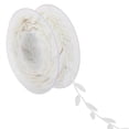 thumbnail image 1 of Cinta de satén de 16 yardas con hojas para manualidades, coronas, accesorios y regalos. Beige, 1 of 7