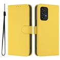 thumbnail image 2 of Wallet Case Compatible for Samsung Galaxy A33 5G, PU Leather Magnetic Closure Protective Flip Folio Case with 3 Card Holder and Wrist Strap Cover Women Men,Yellow,For Galaxy A33 5G, 2 of 7
