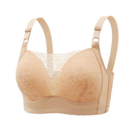 GENGING Bras for WomenWoman s Fashion Plus Size Wire Comfortable Hidden Clearance Push Up Hollow Out Bra Underwear