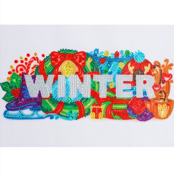 Kit de pintura de diamantes 5D en forma especial DIY Four Seasons Rhinestone Picture Craft FLhrweasw Nuevo