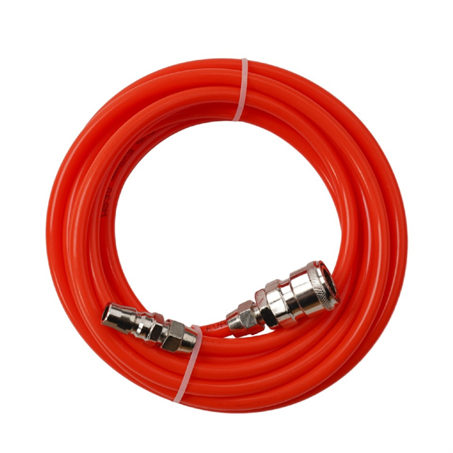 15M Pneumatic Straight Pipe Air Compressor Pump Hose 5x8mm Tube with Quick Connector Air Pipe Hose Hardware Tool