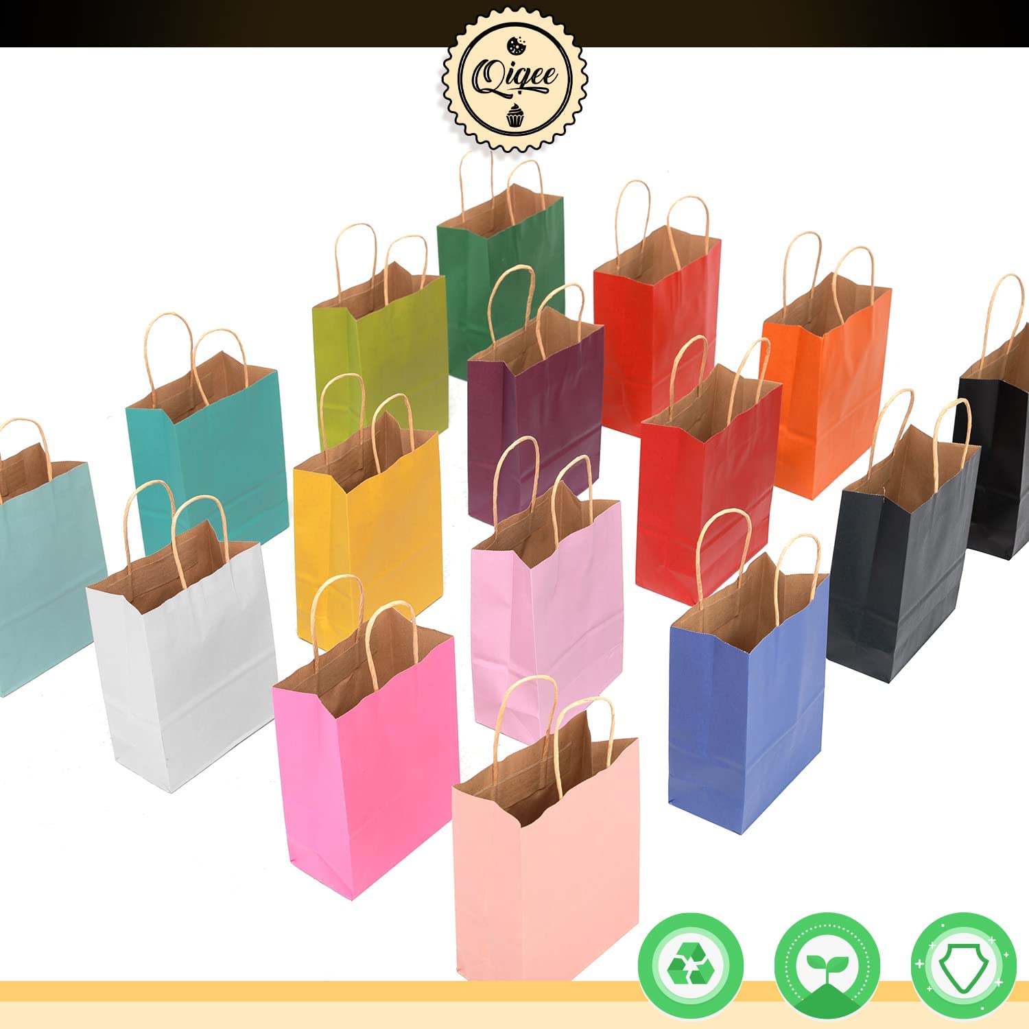 Bakepacker Medium Gift Bags - 32 Pack Multicolor photo 3