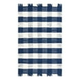 thumbnail image 6 of Unique Loom Eco Plaid Indoor Outdoor Washable Collection Area Rug - Balmoral (5' 3" x 8' Rectangle Navy Blue/Ivory), 6 of 11