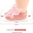 thumbnail image 4 of 4-Pair Baby Girls Socks, Non-Slip Grips for Babies Toddler, Ankle Socks for Girls, 4 of 6