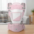 thumbnail image 2 of Canguro Porta bebe Mochila Multifuncional con asiento Color Rosa, 2 of 8